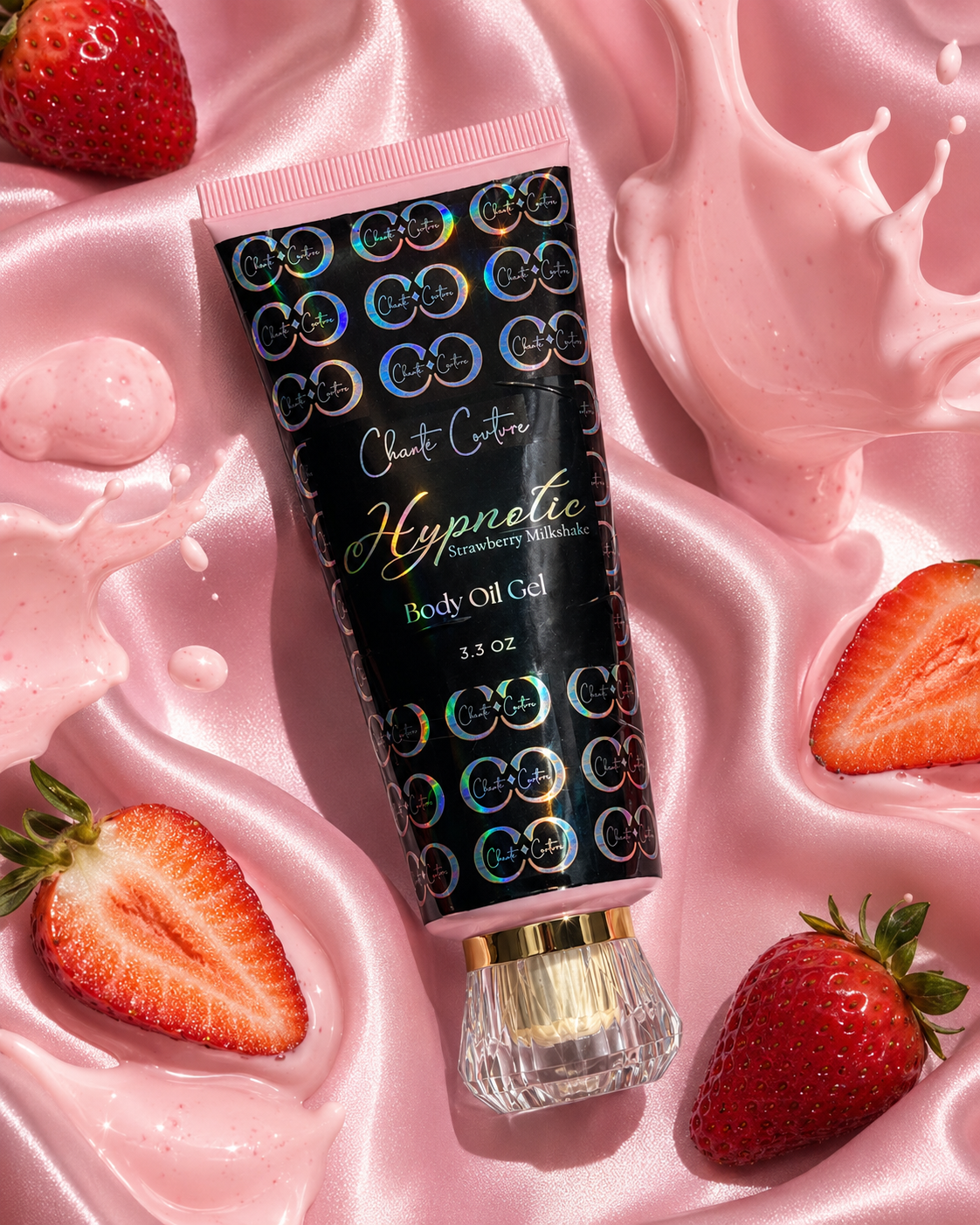 Hypnotic Strawberry Milkshake Body Oil Gel